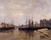 Desavary Charles L'Arriere-port de Dunkerque oil painting picture wholesale
